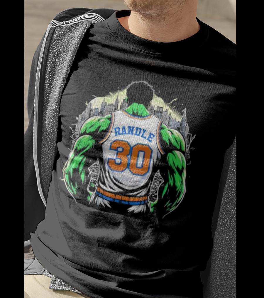 Julius Randle Hulk Rampage Randle 30 NYC Basketball Crossover T-Shirt