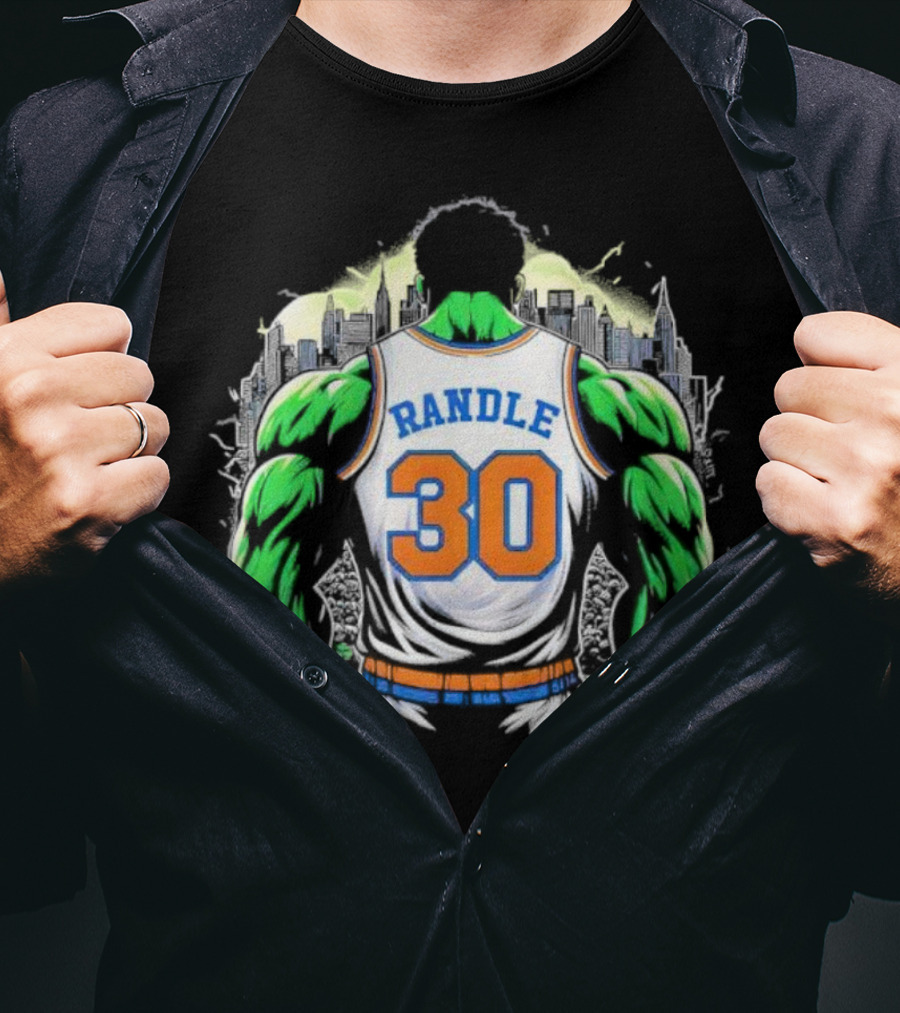 Julius Randle Hulk Rampage Randle 30 NYC Basketball Crossover T-Shirt