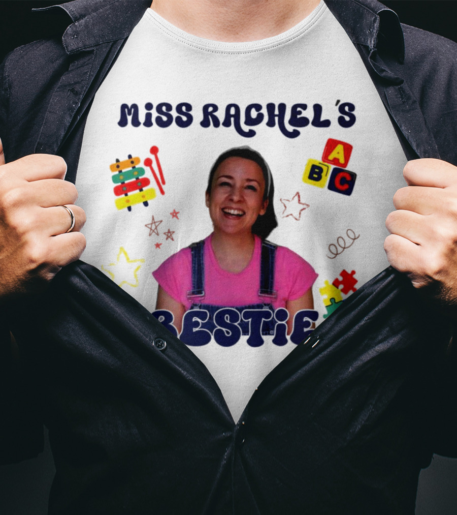 Miss Rachel's Bestie ABC Christmas Custom Name T-Shirt