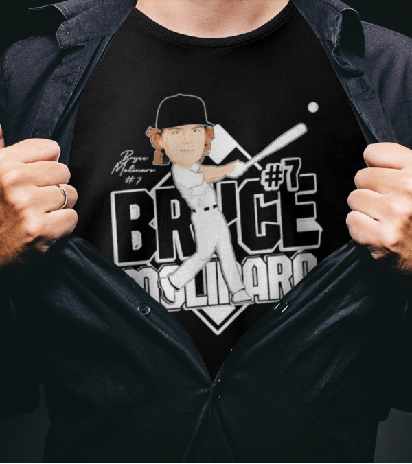 Bryce Molinaro #7 Baseball Player 2023-2024 T-Shirt