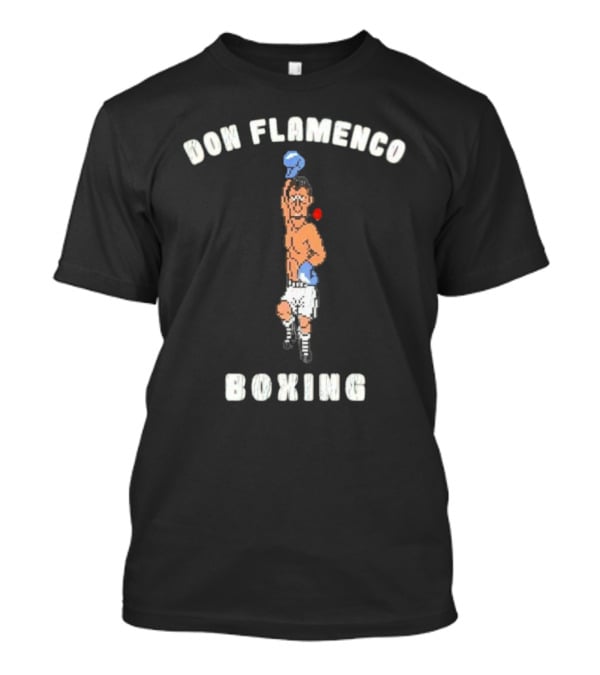Don Flamenco Boxing Retro Video Game Character Victory Pose T-Shirt
