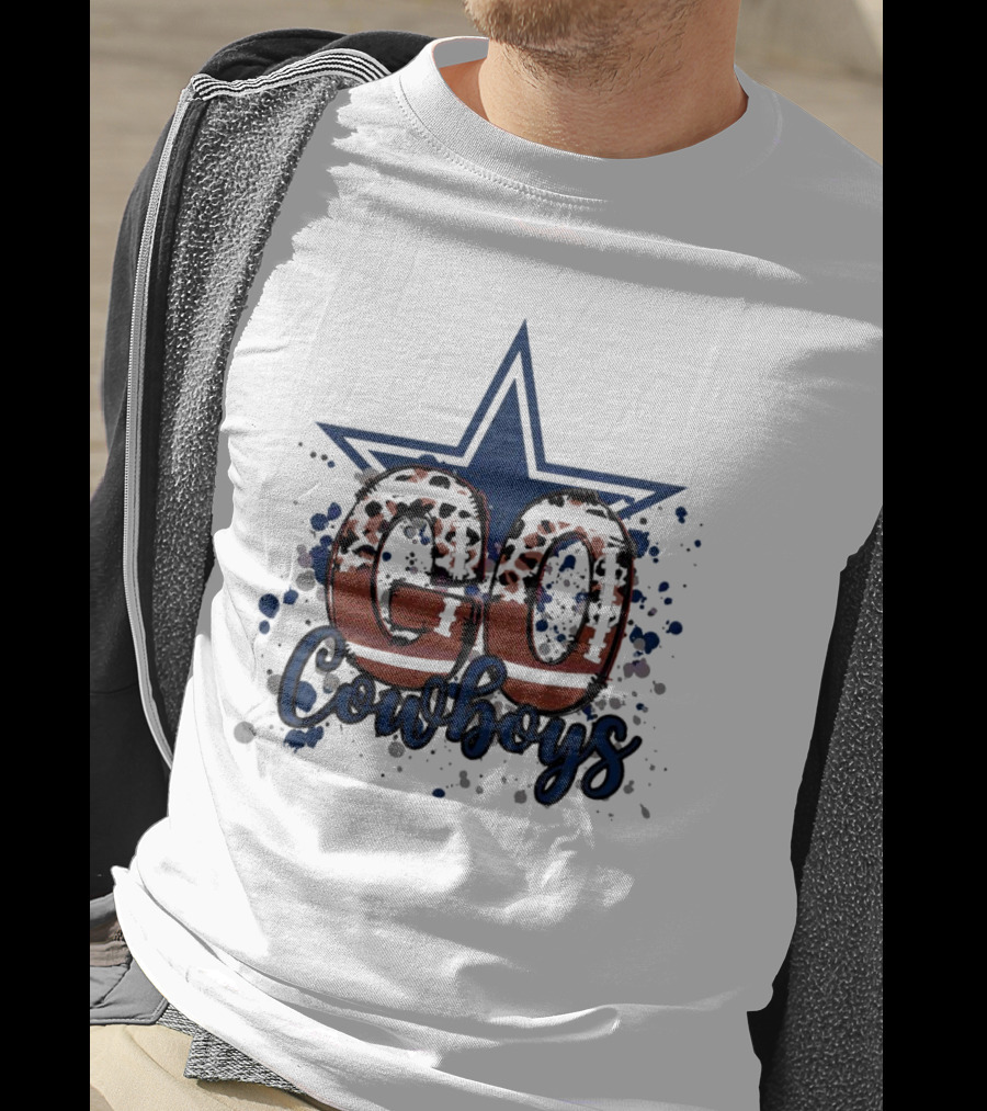 Go Cowboys Leopard Star T-Shirt