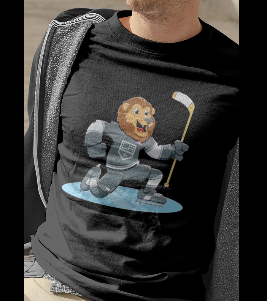 Kings Child Bailey Celebrate LA Hockey Lion Mascot T-Shirt