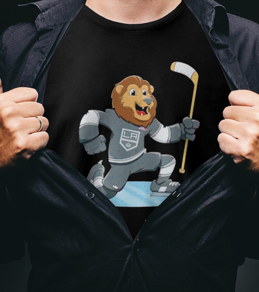Kings Child Bailey Celebrate LA Hockey Lion Mascot T-Shirt