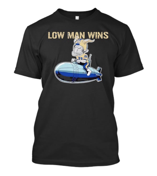 LOW MAN WINS 23 Viking Riding Bomb T-Shirt