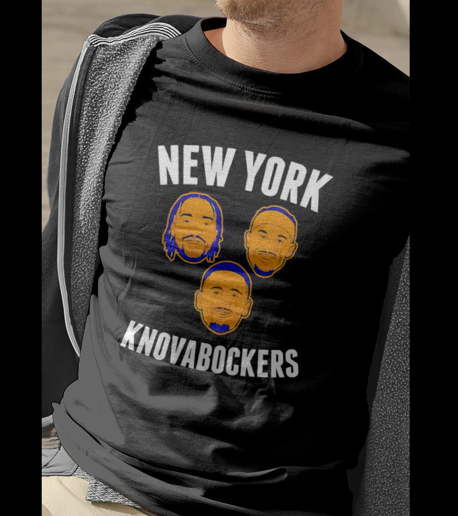 New York Knovabockers Basketball Parody Faces T-Shirt