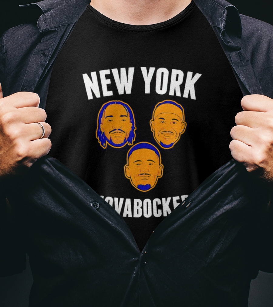 New York Knovabockers Basketball Parody Faces T-Shirt