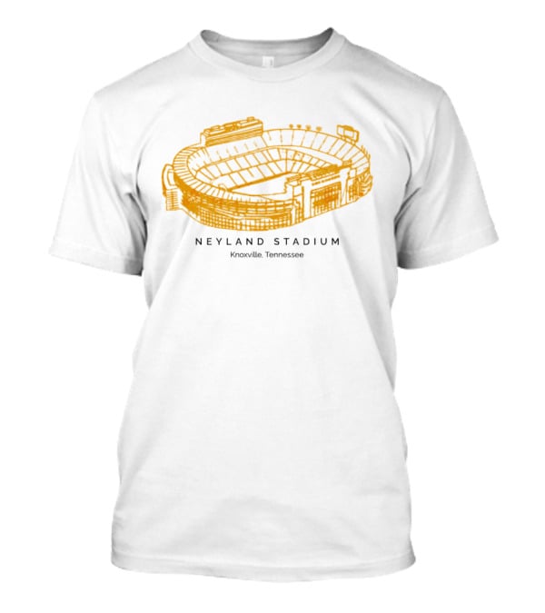 Neyland Stadium Knoxville Tennessee Volunteers Stadium Sketch T-Shirt