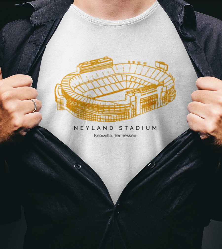 Neyland Stadium Knoxville Tennessee Volunteers Stadium Sketch T-Shirt