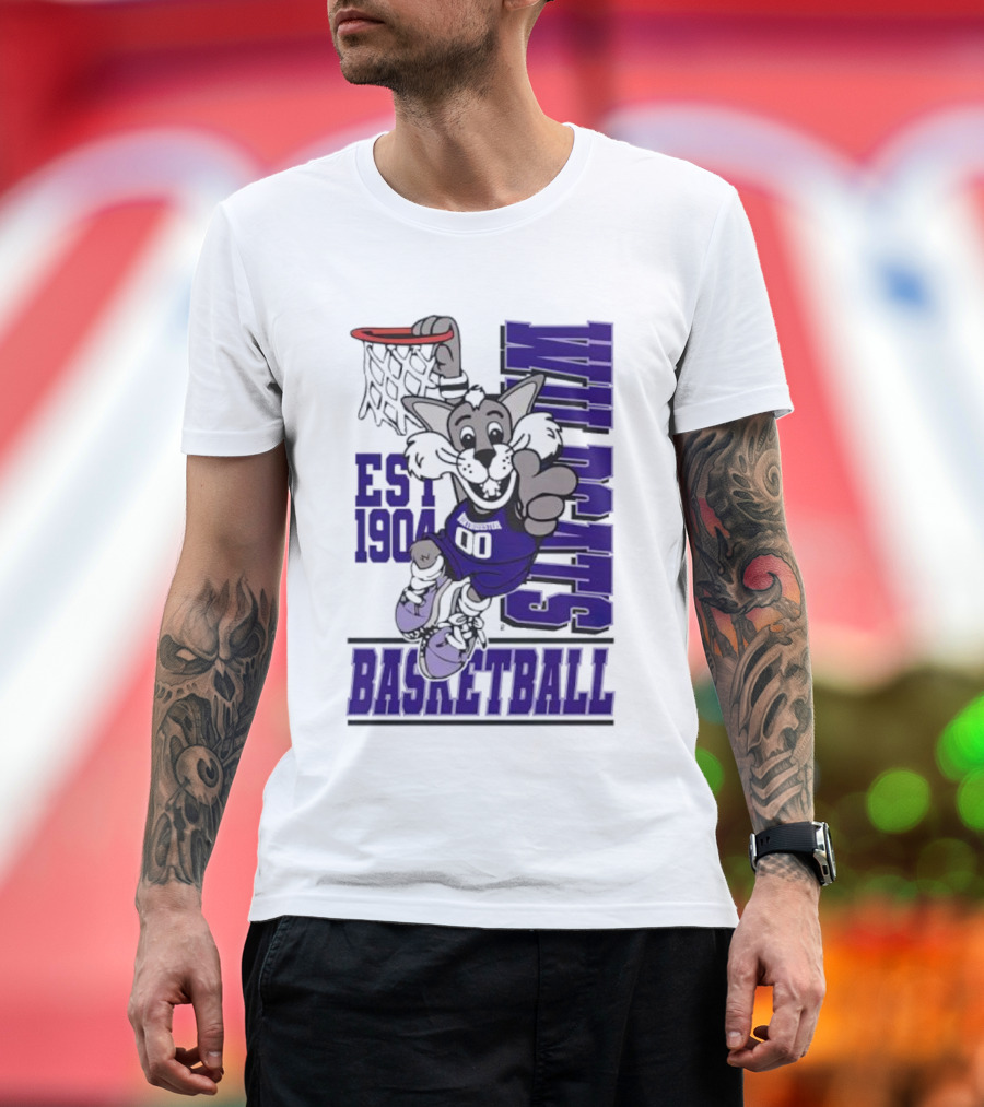 Northwestern Wildcats Basketball Willie Dunk Est 1904 T-Shirt
