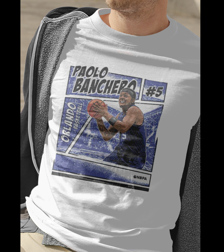 Paolo Banchero Orlando Basketball #5 NBPA Comic T-Shirt