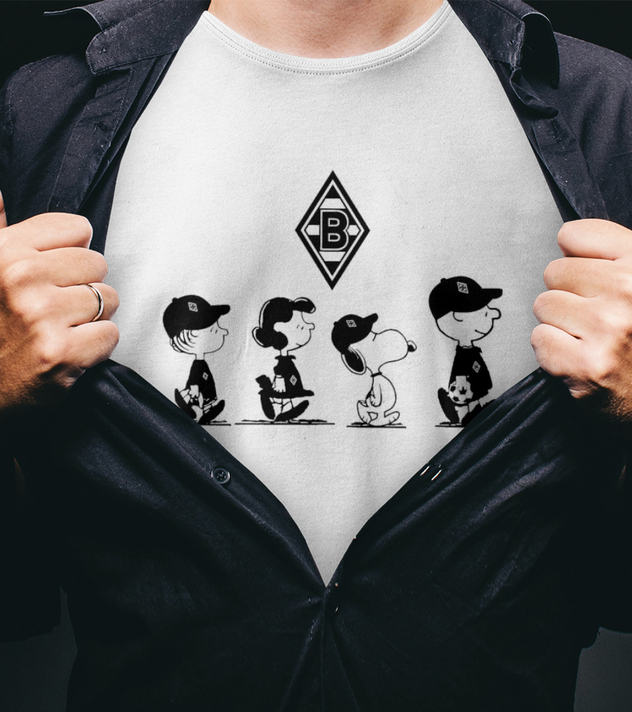 Peanuts Characters Borussia Mönchengladbach Football Sports T-Shirt