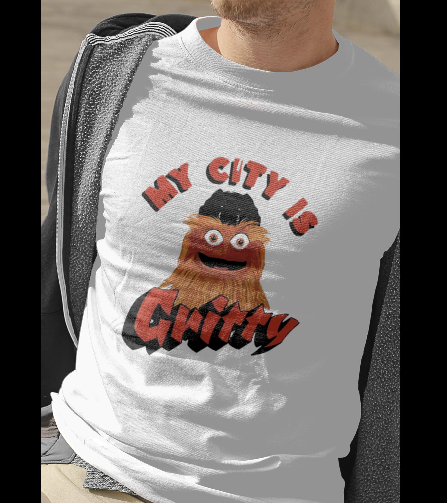 Philadelphia Flyers My City Is Gritty Mascot T-Shirt