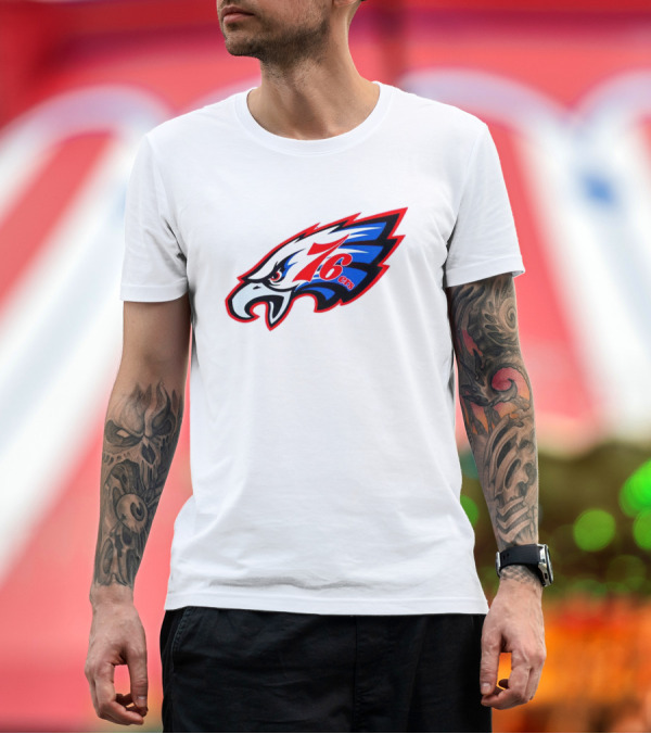 Premium T-Shirt: Philly Eagles 76ers Combination T-Shirt Philly Eagles 76ers Combination T-Shirt