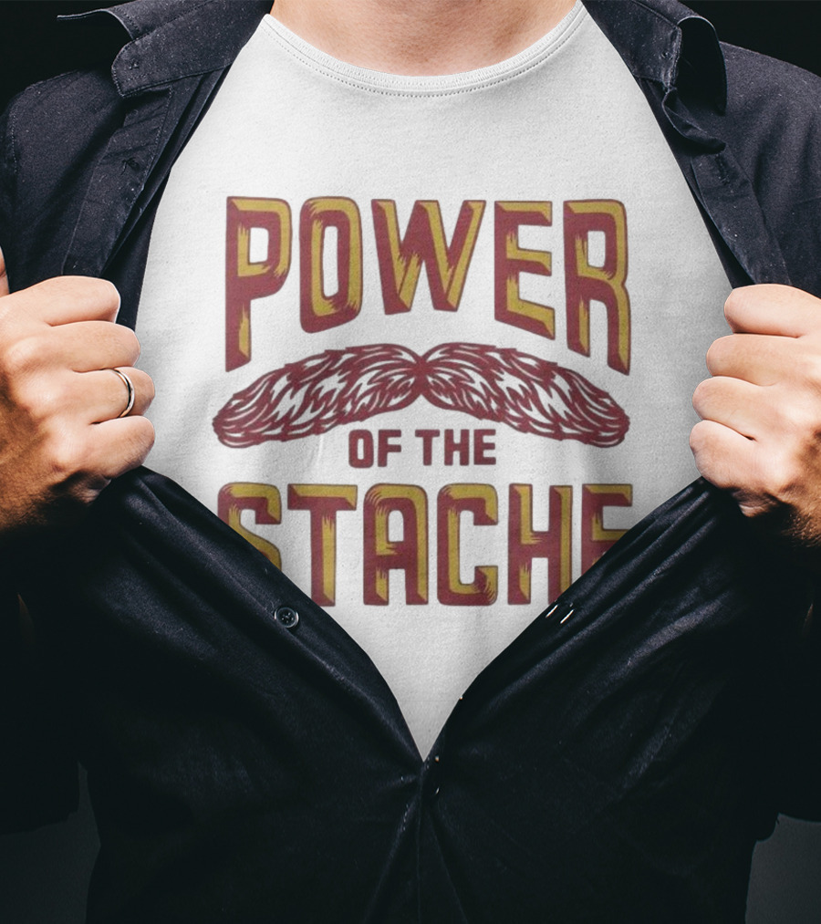 Power Of The Stache Iconic Mustache T-Shirt