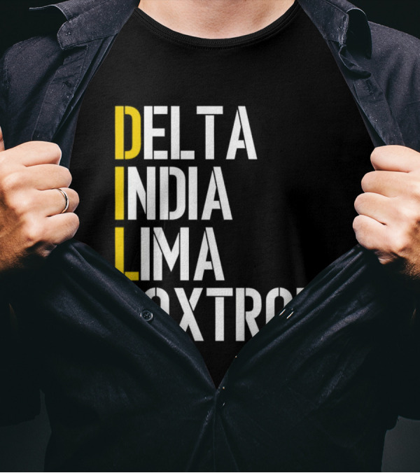 Dilf Delta India Lima Foxtrot Phonetic Alphabet Humor T-Shirt