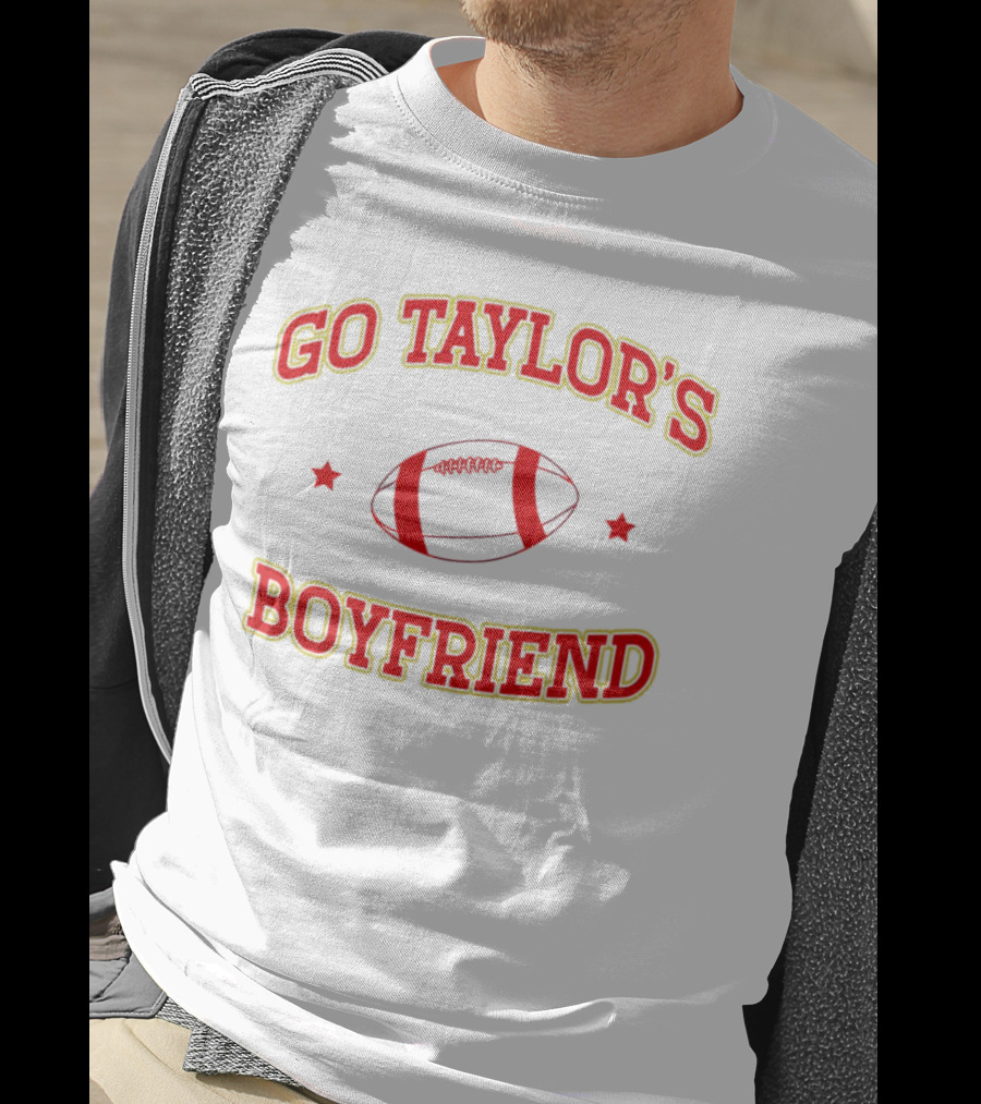 Go Taylor's Boyfriend Football Christmas T-Shirt