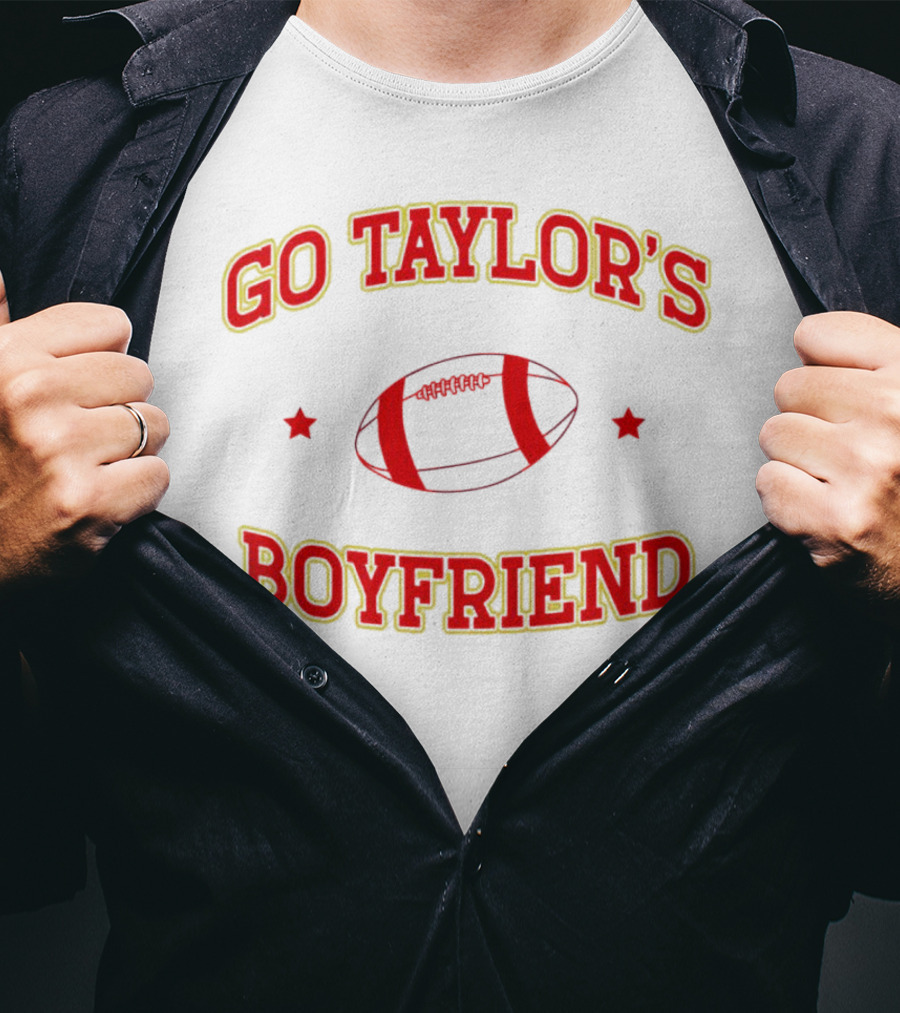 Go Taylor's Boyfriend Football Christmas T-Shirt