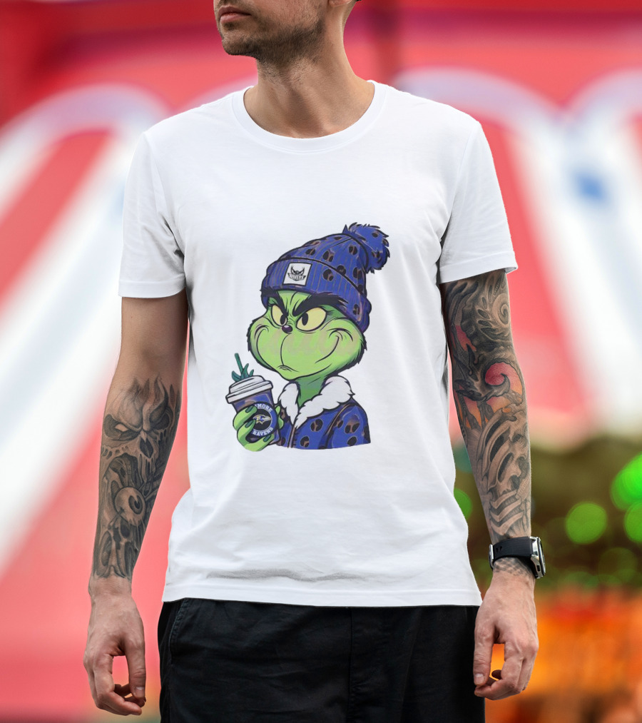 Grinch Boujee Baltimore Ravens Coffee Lover T-Shirt
