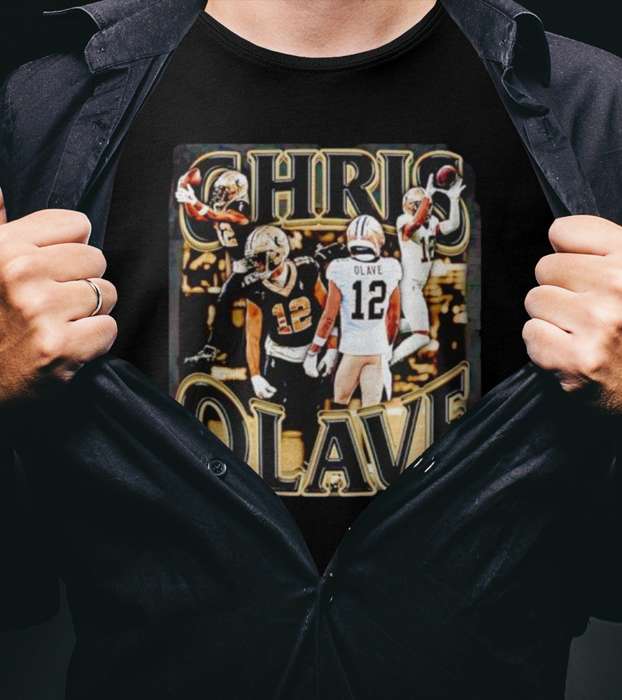 Chris Olave Nola Dreams 12 Saints Football Icons T-Shirt