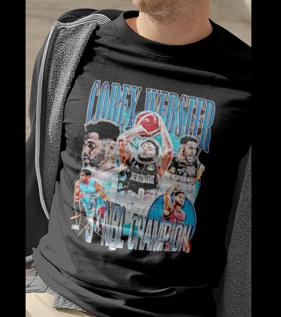 Corey Webster 3X Nbl Champion New Zealand Basketball Player T-Shirt