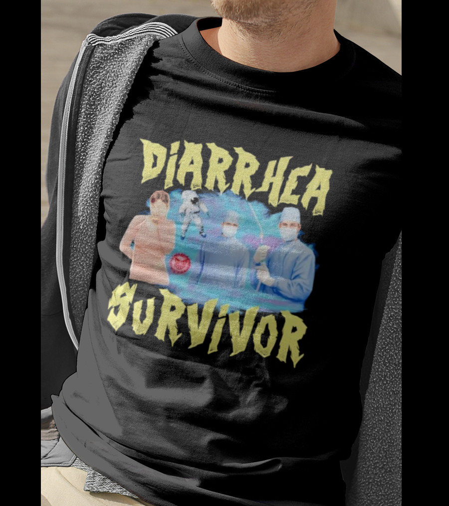 Diarrhea Survivor Funny Medical Humor With Doctors And Patient T-Shirt