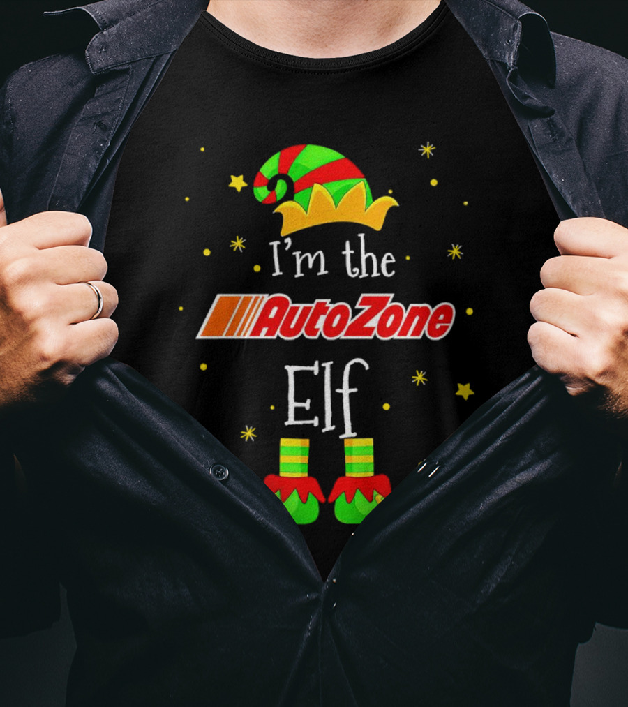 AutoZone Elf Christmas I'm The Holiday Helper T-Shirt