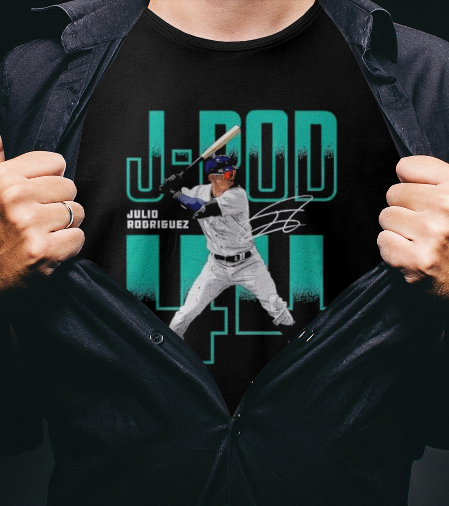 J-Rod Julio Rodriguez 44 Seattle Baseball Player Signature T-Shirt