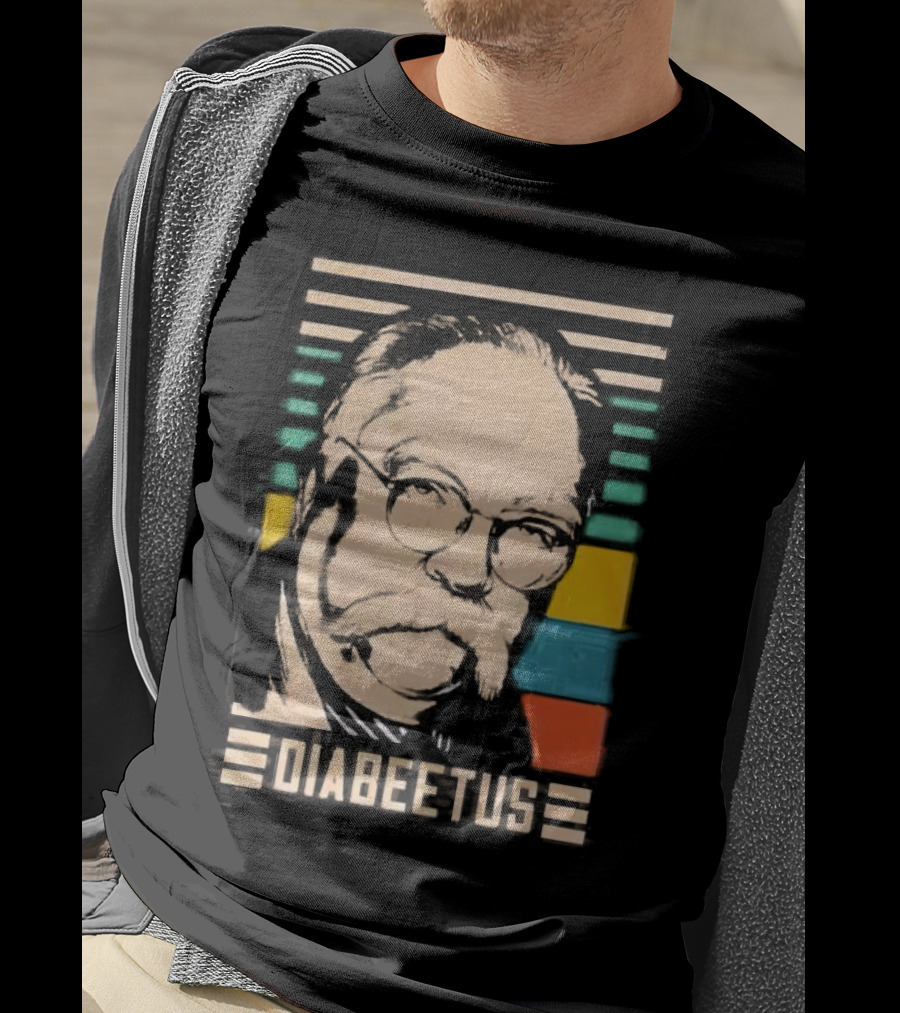 Diabeetus Wilford Brimley Vintage Retro Stripes T-Shirt