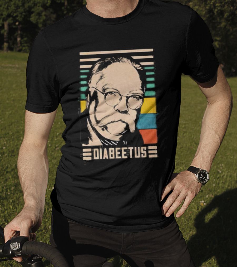 Diabeetus Wilford Brimley Vintage Retro Stripes T-Shirt