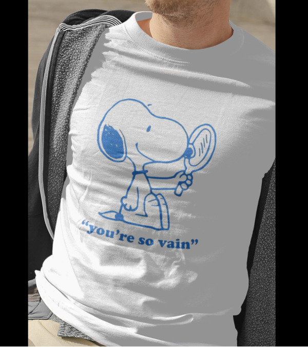 Snoopy You're So Vain Mirror Reflection T-Shirt
