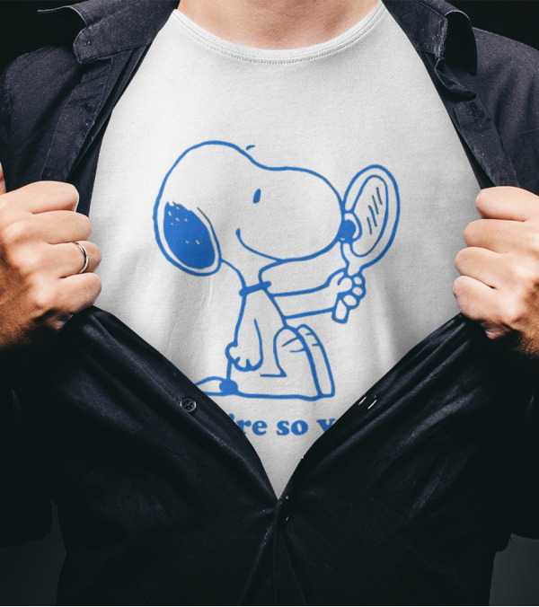 Snoopy You're So Vain Mirror Reflection T-Shirt