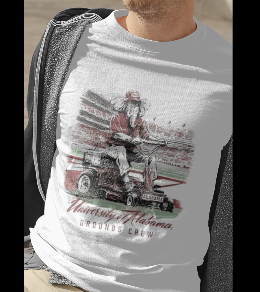 University Of Alabama Grounds Crew Elephant Stadium Mowing T-Shirt