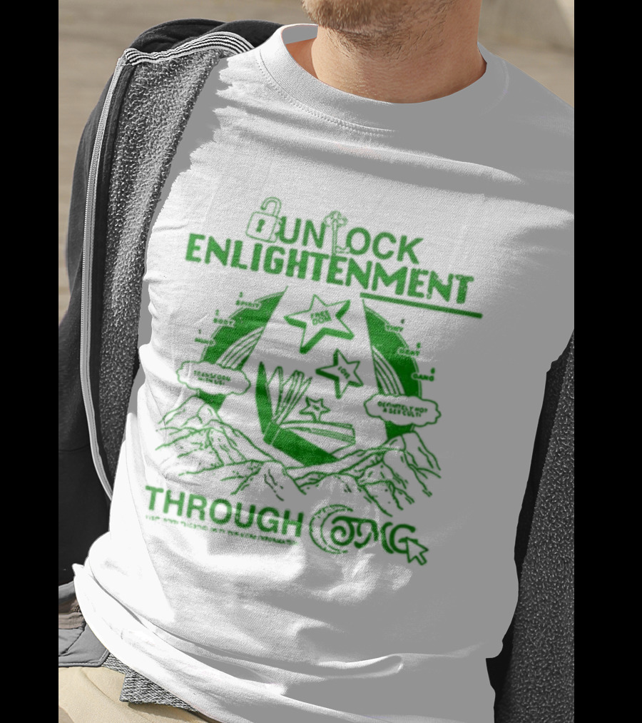 Unlock Enlightenment Through Cosmic Reading Level Up T-Shirt