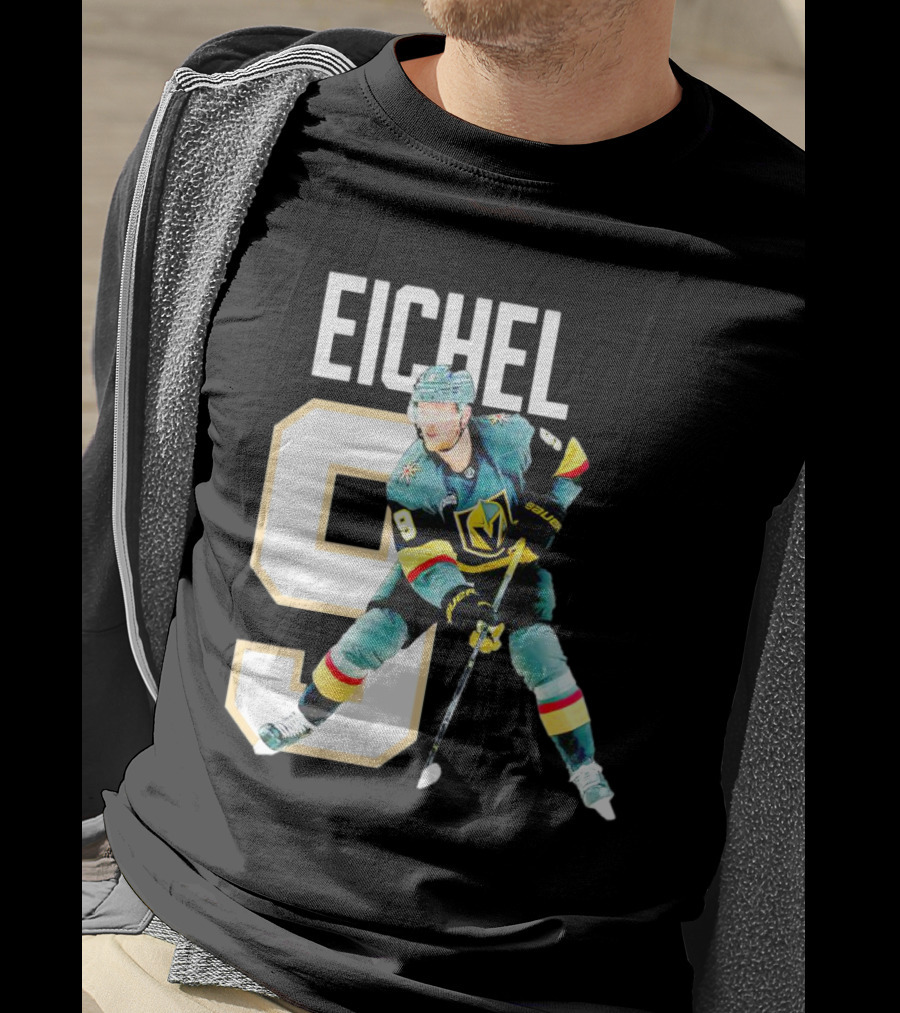 Vegas Golden Knights Jack Eichel 9 Hockey Player MVP T-Shirt