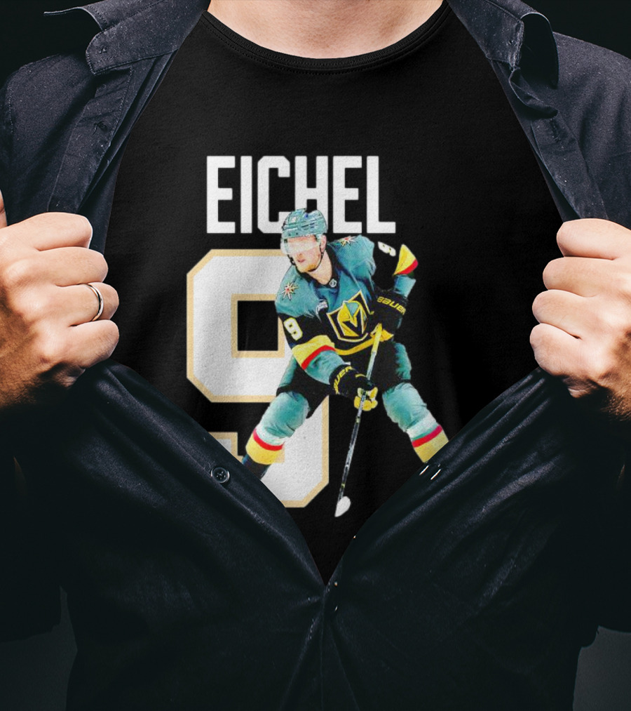 Vegas Golden Knights Jack Eichel 9 Hockey Player MVP T-Shirt