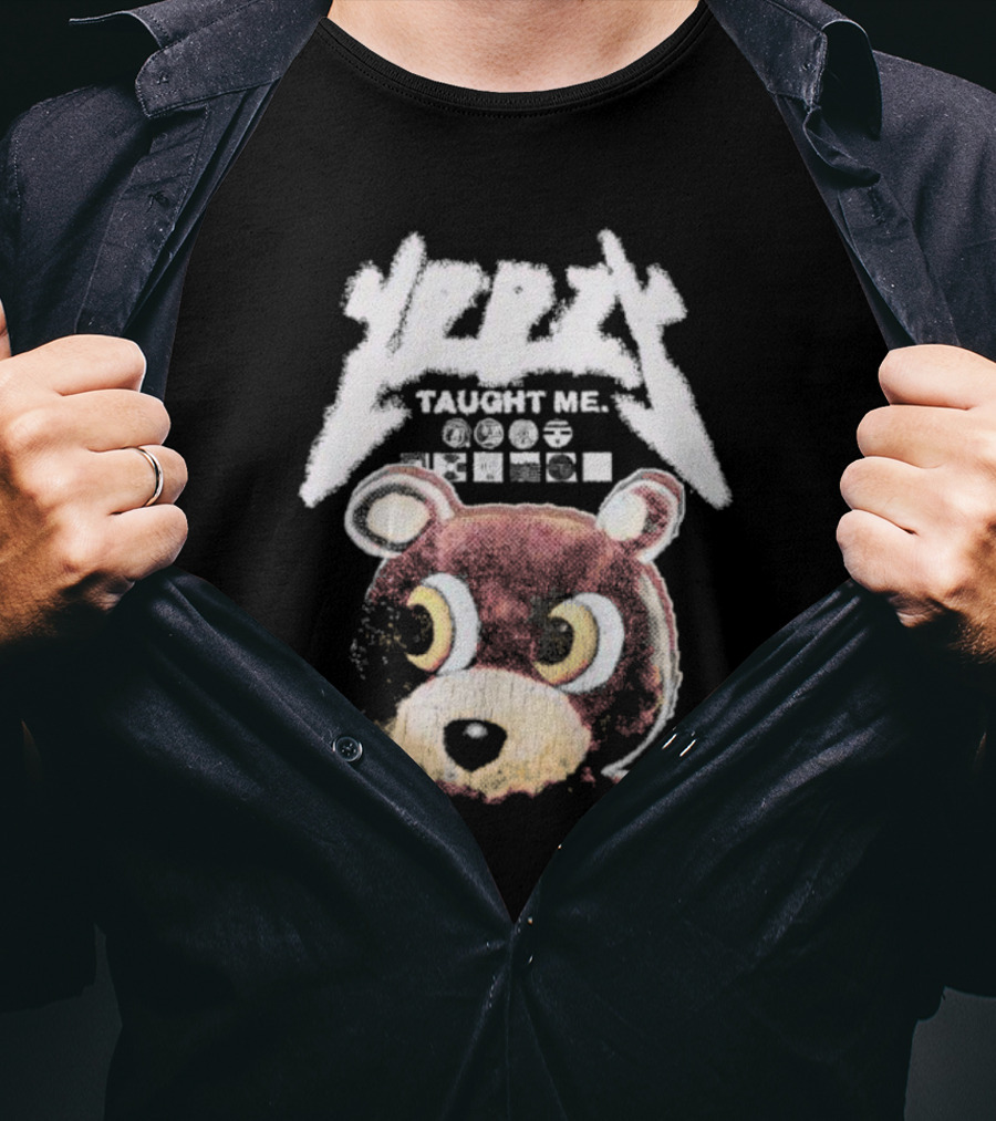 Yeezy Taught Me Graduation Bear Mascot Vintage T-Shirt