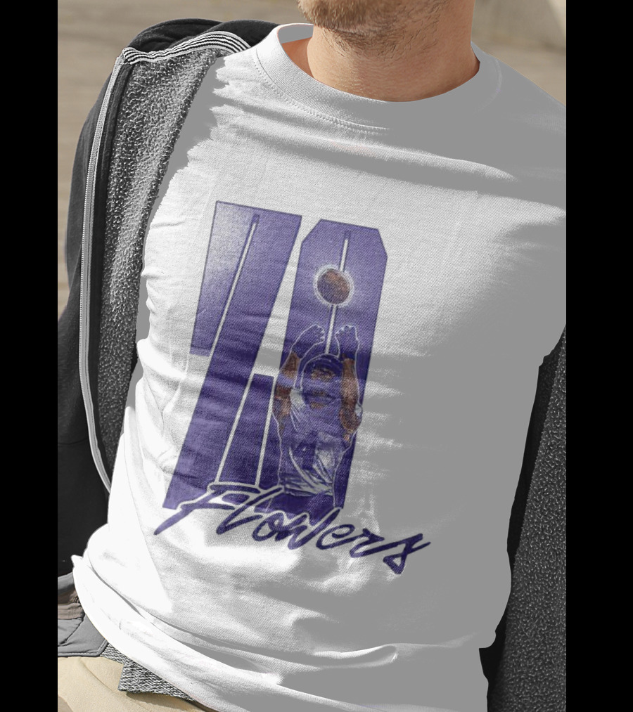 Zay Flowers Baltimore Football Catching Number 4 T-Shirt