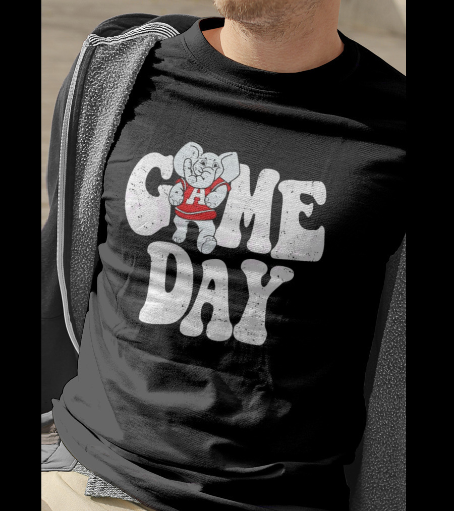 Alabama Crimson Tide Game Day Elephant Mascot T-Shirt