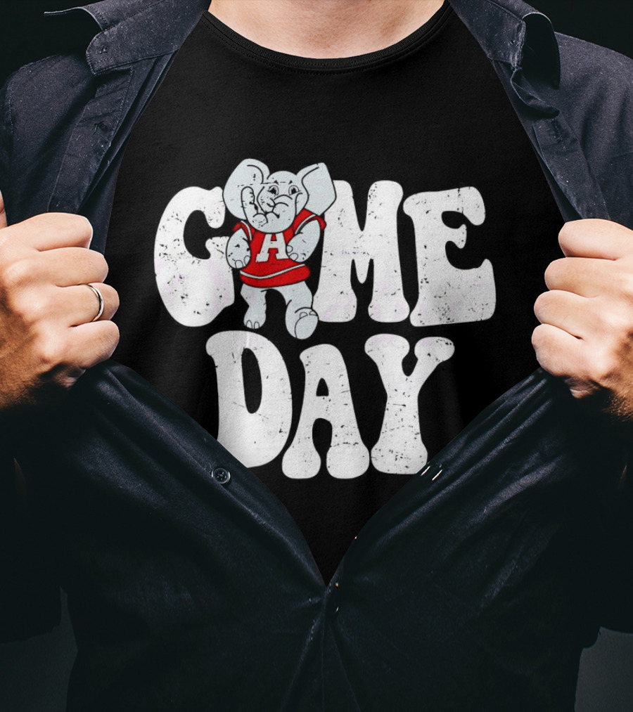 Alabama Crimson Tide Game Day Elephant Mascot T-Shirt