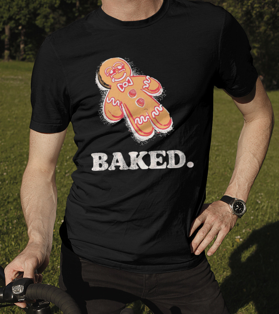 Baked Gingerbread Christmas Cookie Humor T-Shirt