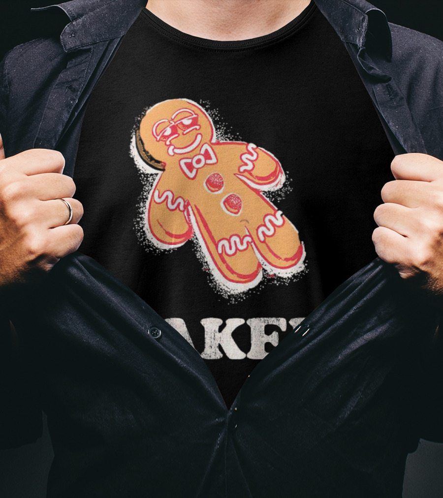 Baked Gingerbread Christmas Cookie Humor T-Shirt