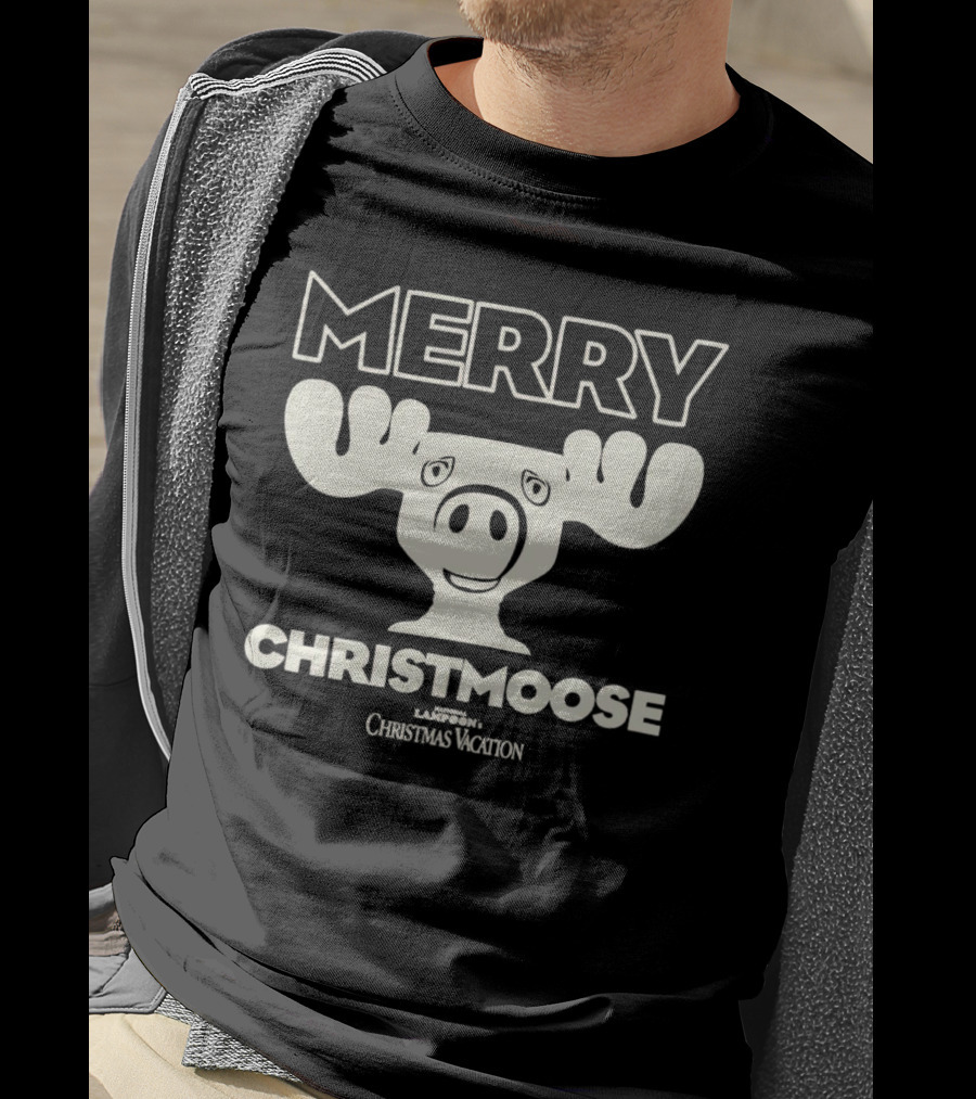 Merry Christmoose National Lampoon's Christmas Vacation Moose T-Shirt