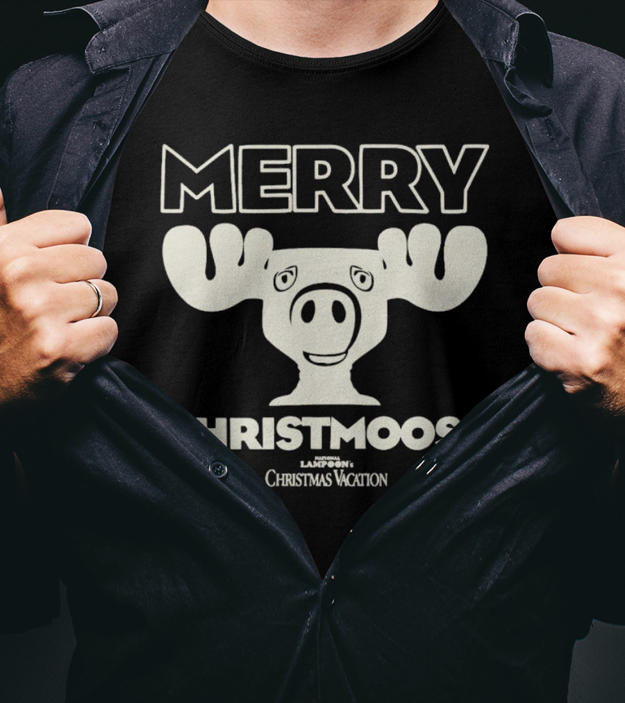 Merry Christmoose National Lampoon's Christmas Vacation Moose T-Shirt