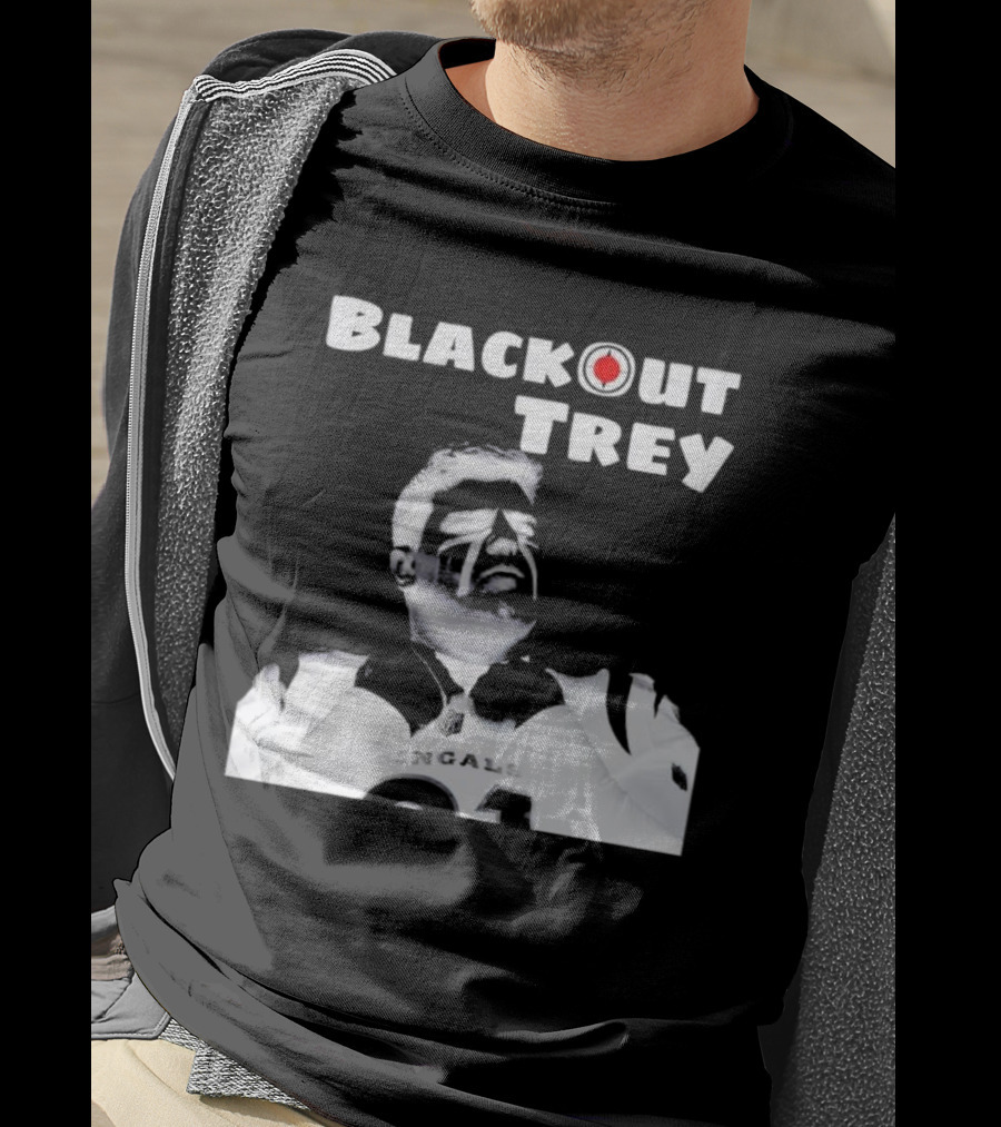 Blackout Trey Cincinnati Bengals 91 T-Shirt