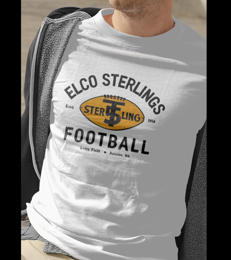 Elco Sterlings Football Latta Field Roscoe PA Est 1914 T-Shirt