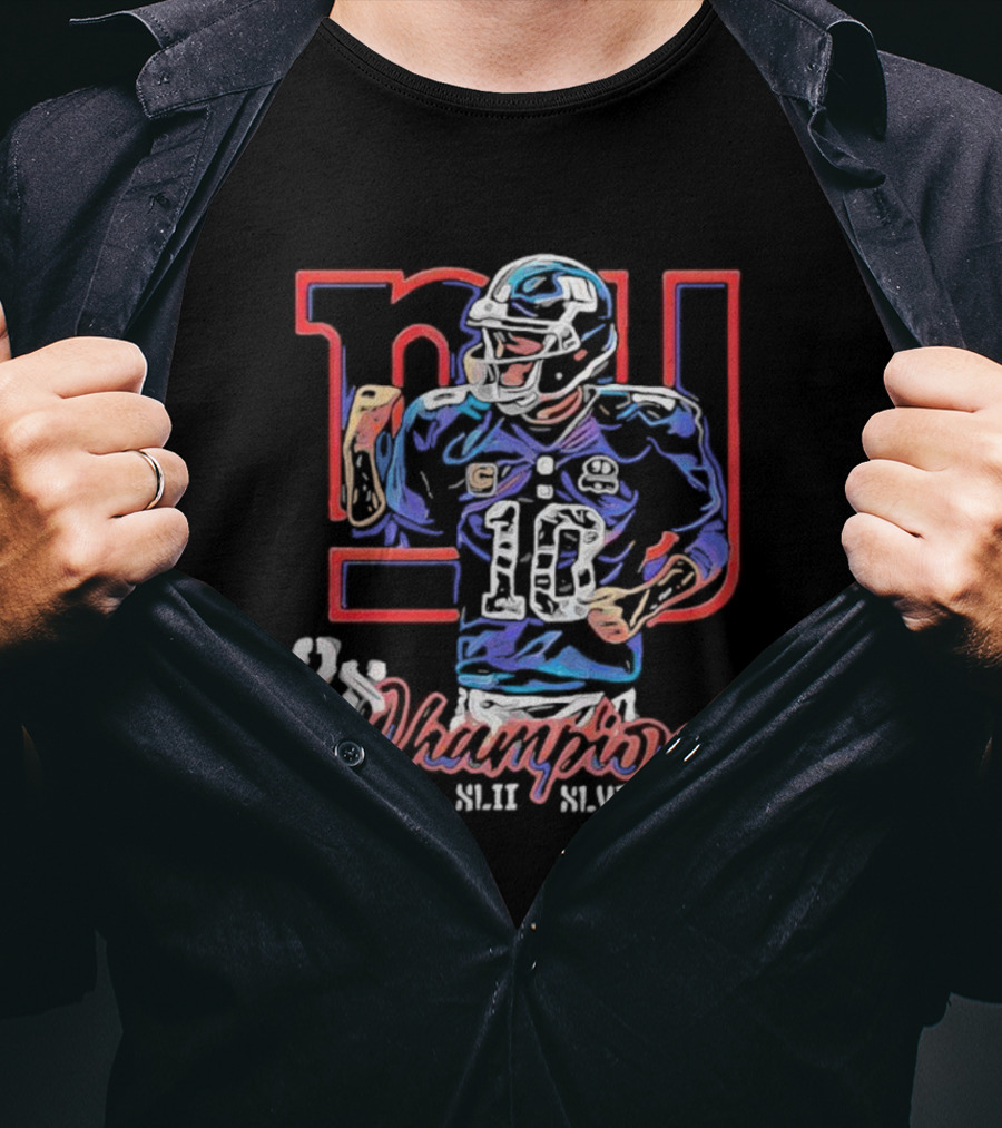 NI 10 2x Champion XLII XLVI T-Shirt