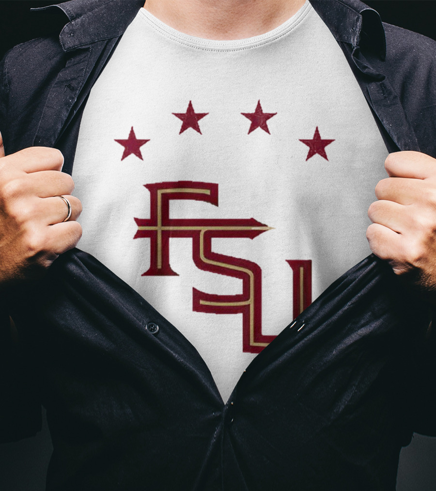 FSU Soccer Four Stars Achievement Recognition T-Shirt