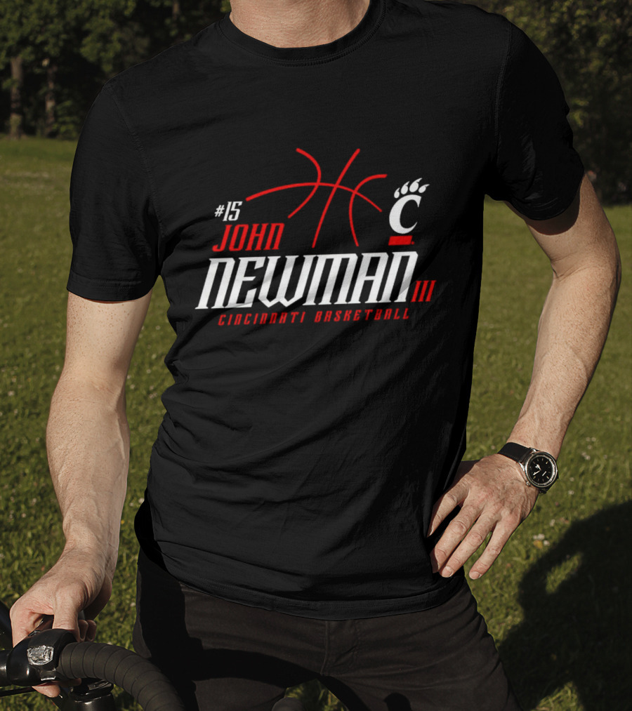 15 John Newman III Cincinnati Basketball T-Shirt