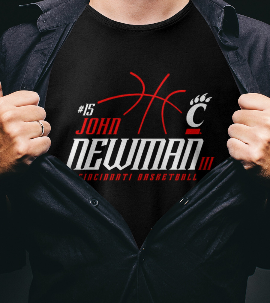 15 John Newman III Cincinnati Basketball T-Shirt
